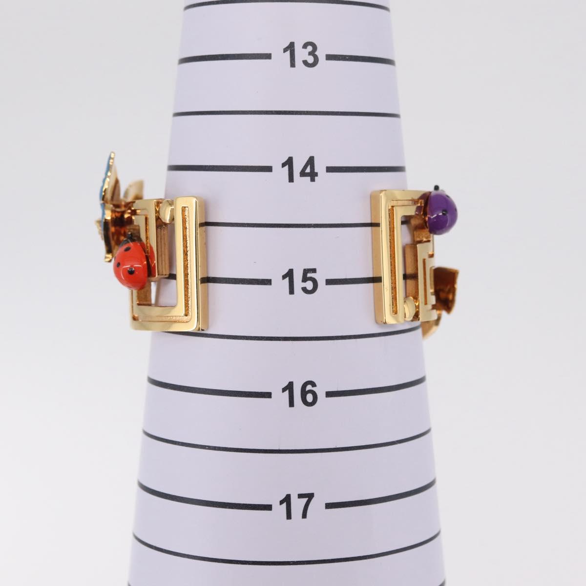 VERSACE Bangle Bracelet metal Gold Tone Auth 210115M