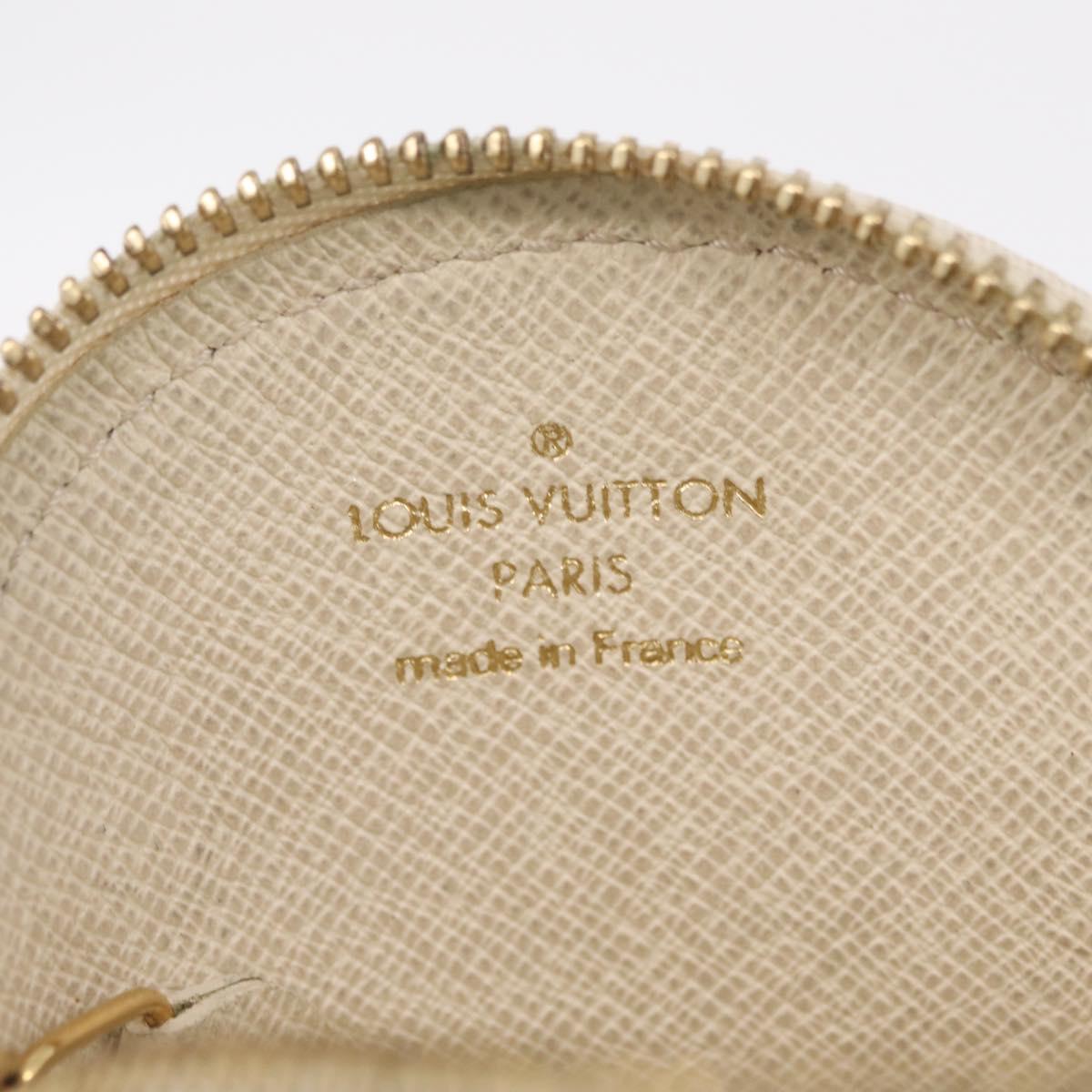LOUIS VUITTON Monogram Mini Lin Croisette Porte Monnaie Ron M95499 Auth 210118A