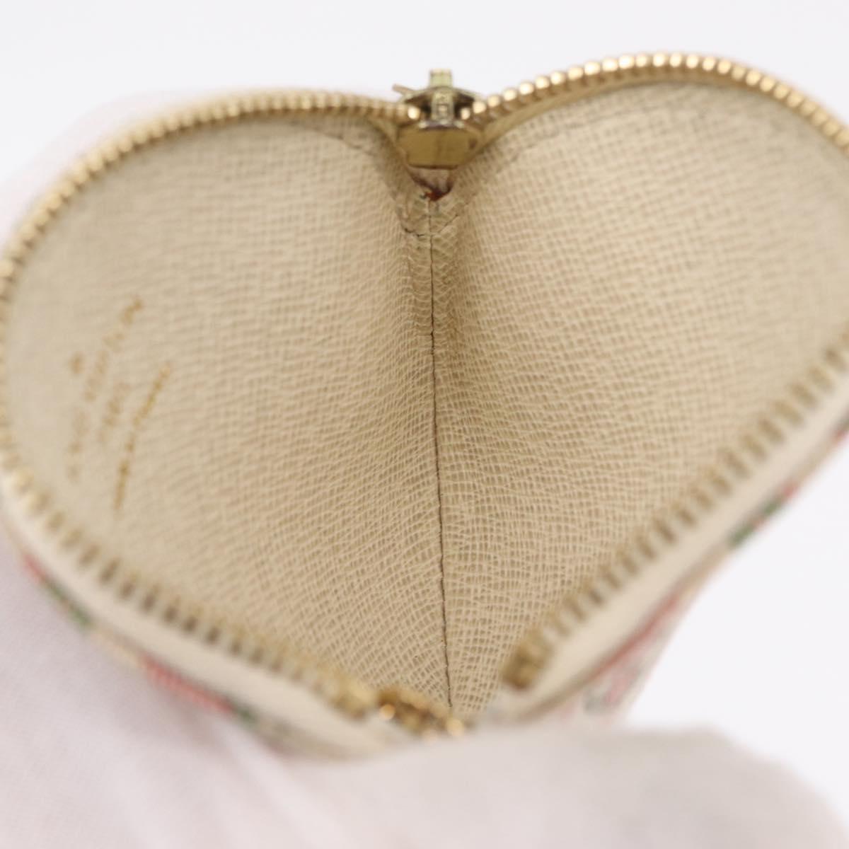 LOUIS VUITTON Monogram Mini Lin Croisette Porte Monnaie Ron M95499 Auth 210118A