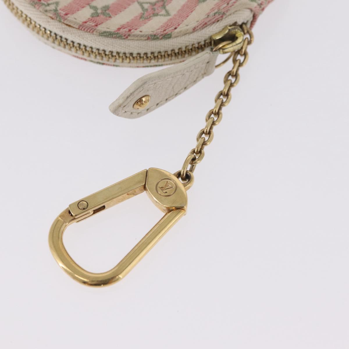 LOUIS VUITTON Monogram Mini Lin Croisette Porte Monnaie Ron M95499 Auth 210118A