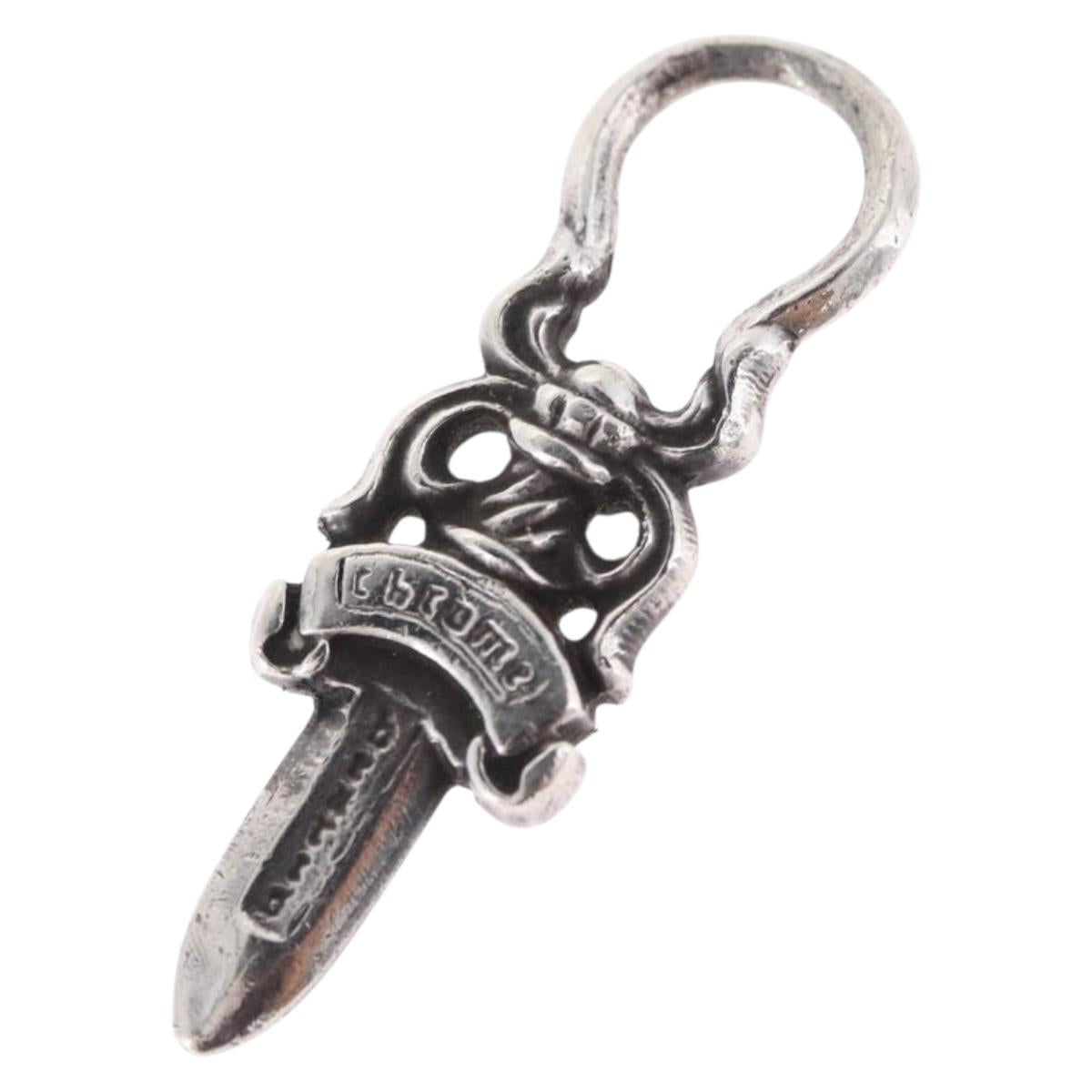 Chrome Hearts Dagger Pendant Top Ag925 Silver Auth 210122M