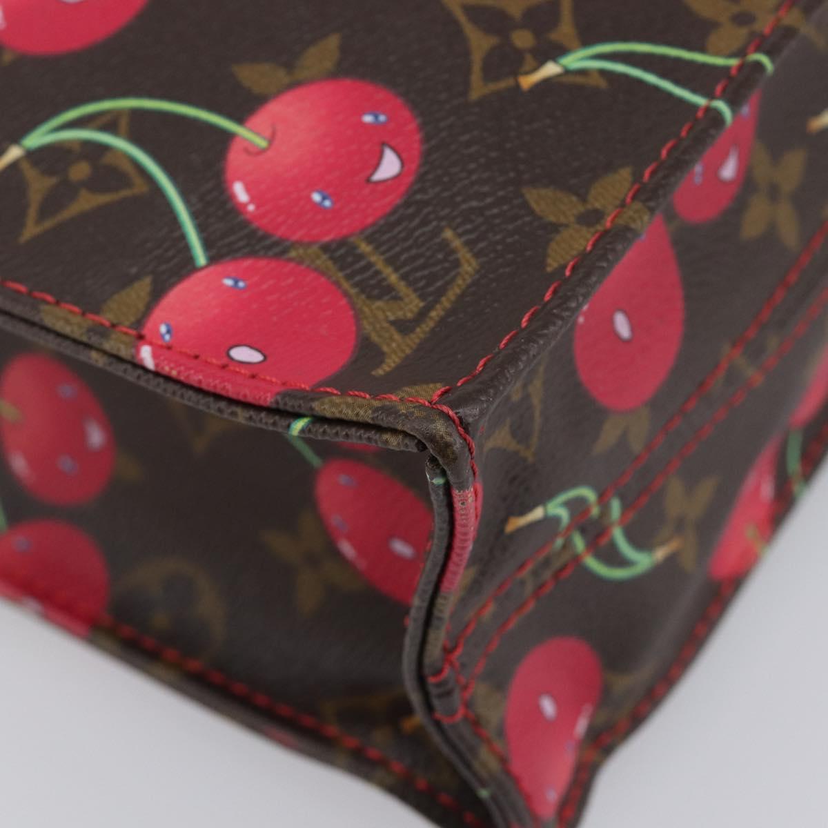 LOUIS VUITTON Monogram Cherry Sac Plat Hand Bag M95010 LV Auth 210155SAM