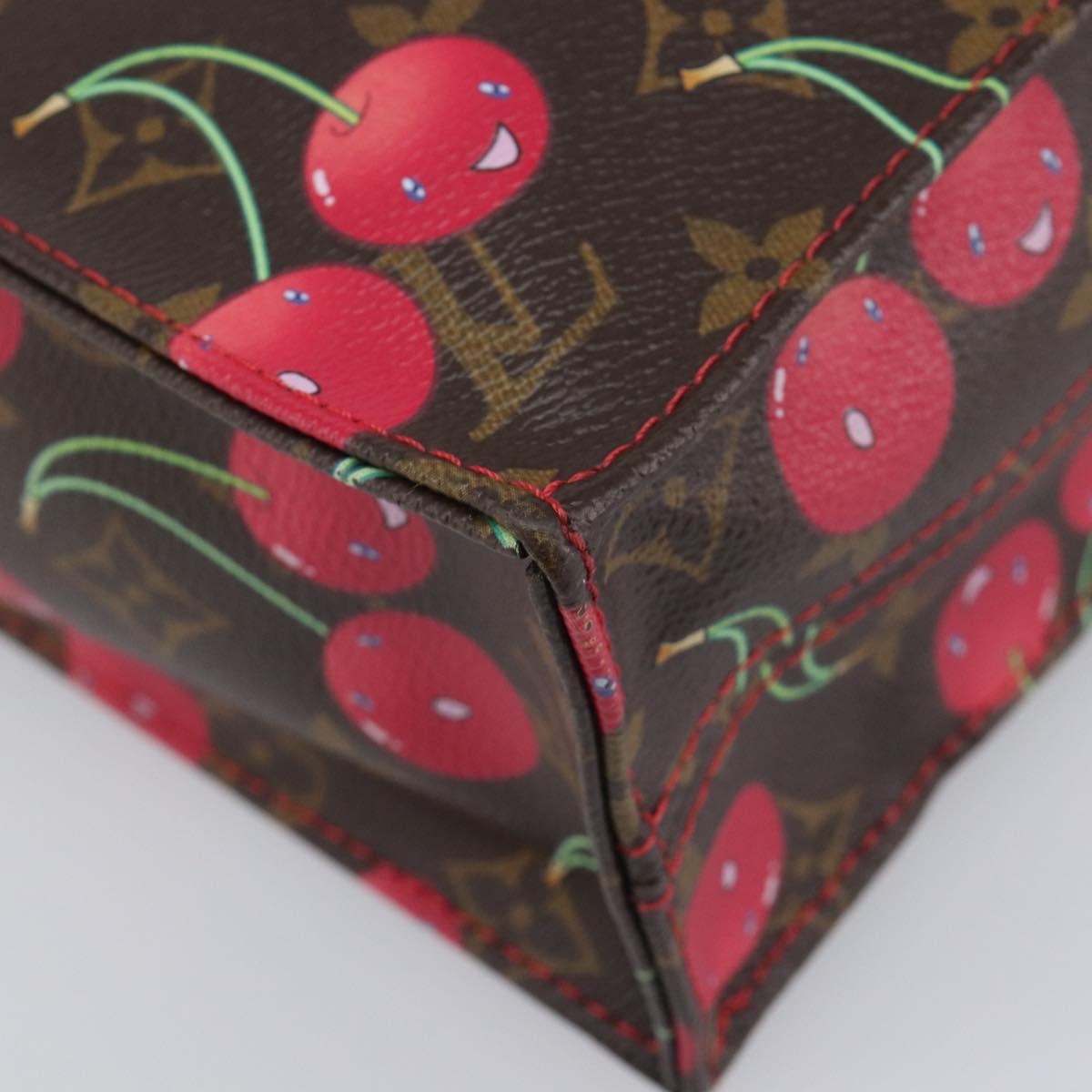 LOUIS VUITTON Monogram Cherry Sac Plat Hand Bag M95010 LV Auth 210155SAM