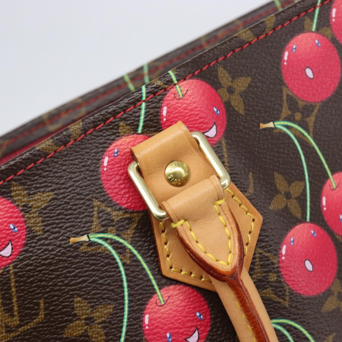 LOUIS VUITTON Monogram Cherry Sac Plat Hand Bag M95010 LV Auth 210155SAM