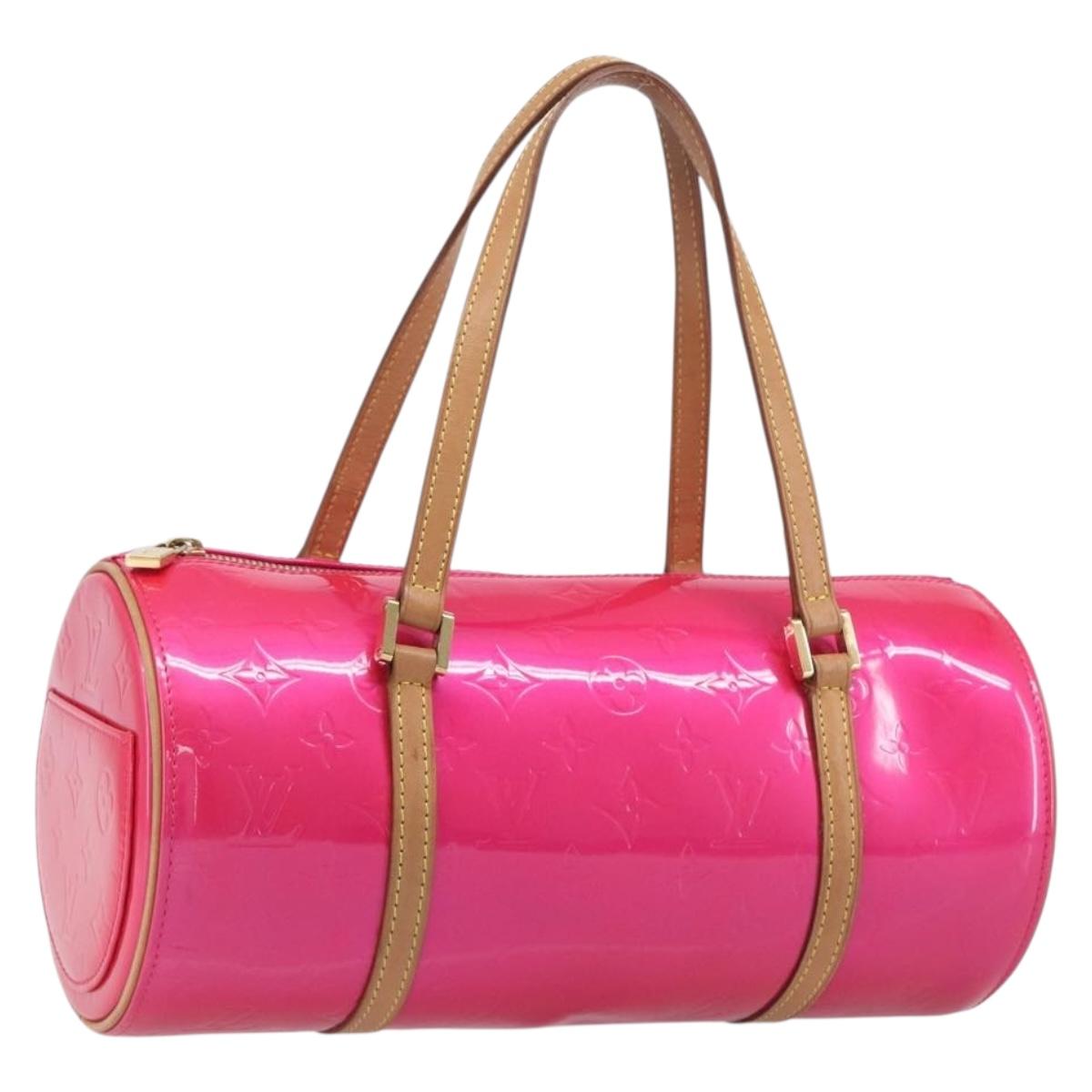 LOUIS VUITTON Monogram Vernis Bedford Bag Fuchsia Pink M91255 LV Auth 210165V