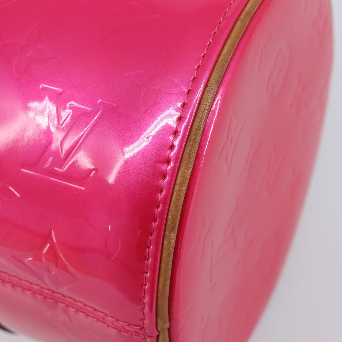 LOUIS VUITTON Monogram Vernis Bedford Bag Fuchsia Pink M91255 LV Auth 210165V