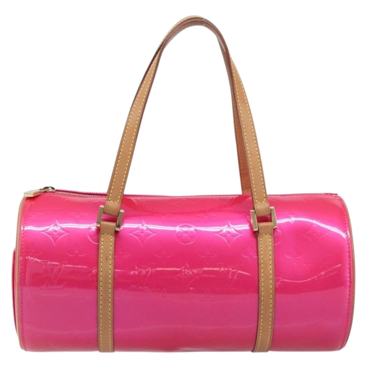 LOUIS VUITTON Monogram Vernis Bedford Bag Fuchsia Pink M91255 LV Auth 210165V
