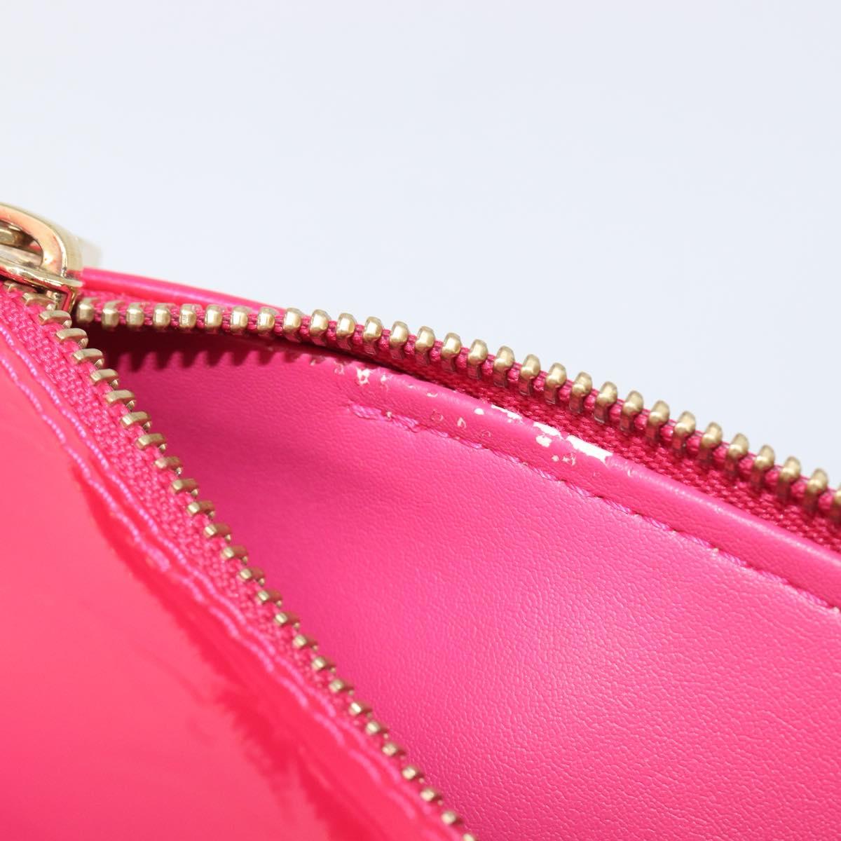 LOUIS VUITTON Monogram Vernis Bedford Bag Fuchsia Pink M91255 LV Auth 210165V