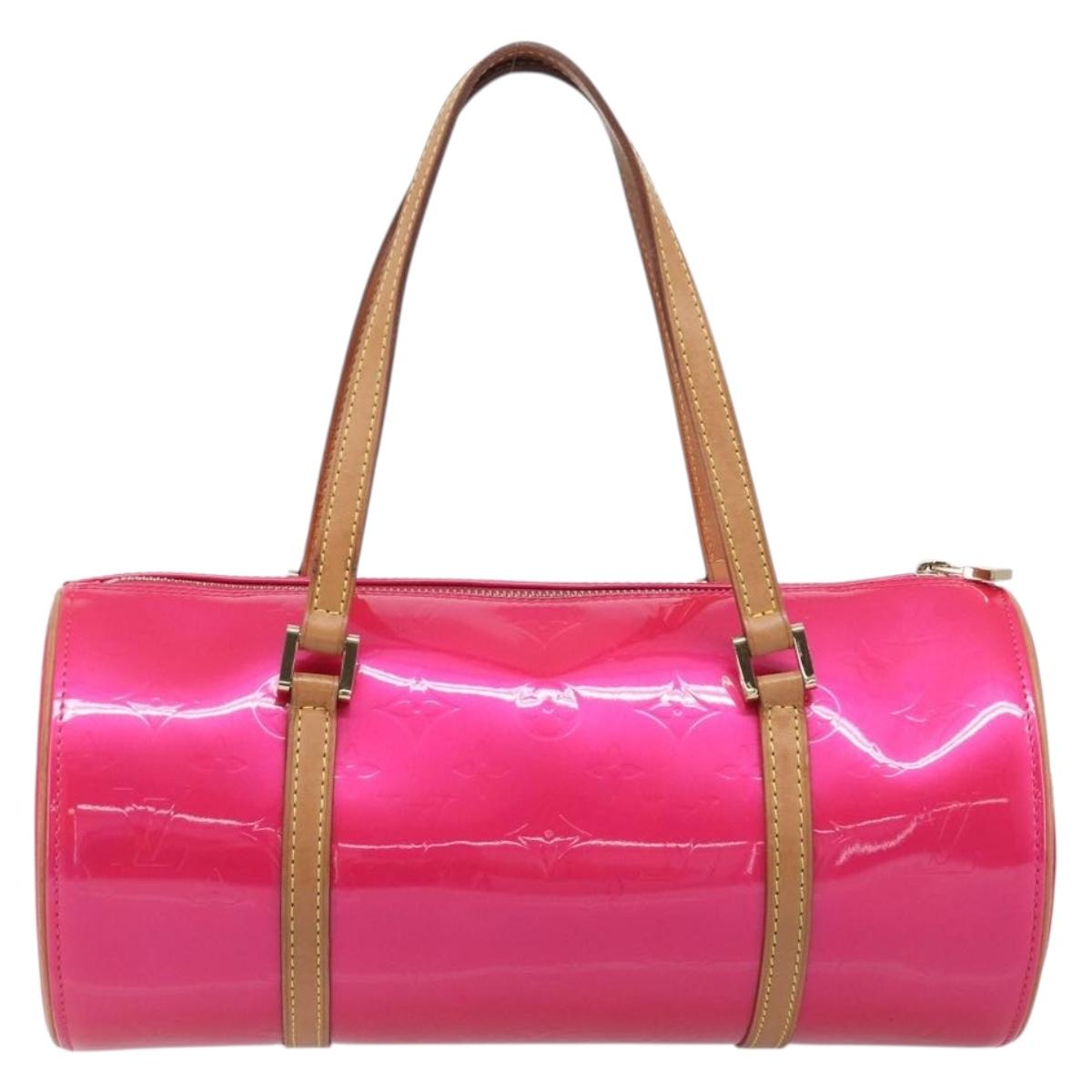 LOUIS VUITTON Monogram Vernis Bedford Bag Fuchsia Pink M91255 LV Auth 210165V