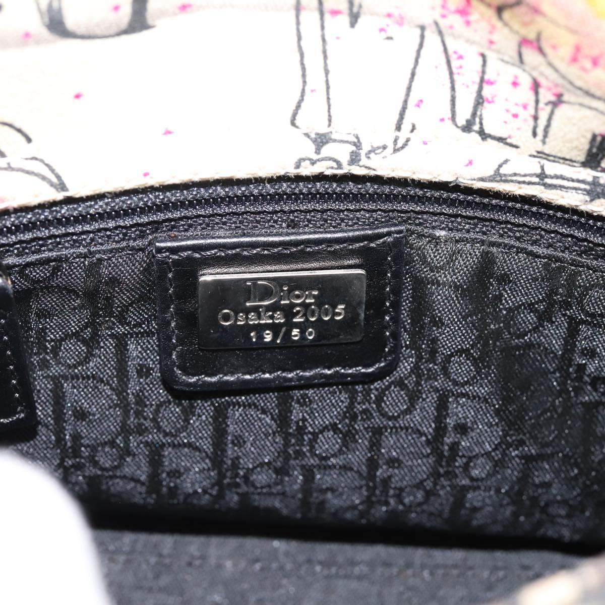 Christian Dior Lady Dior Bag Canvas 2way Osaka2005 19/50 Beige Auth 210177V