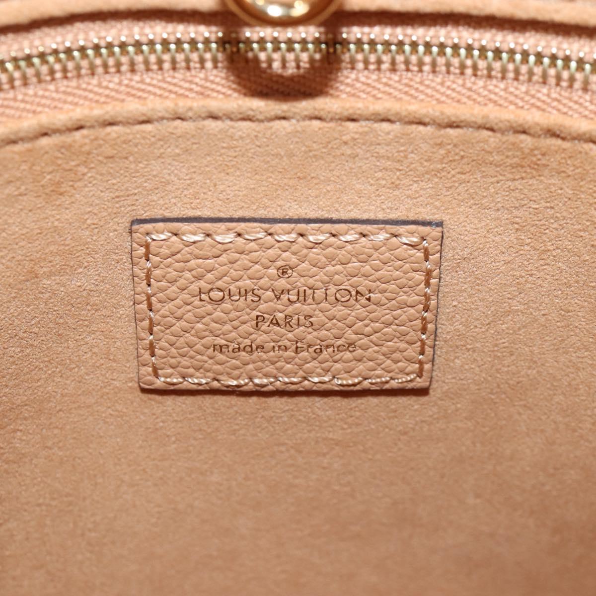 LOUIS VUITTON Empreinte Giant On The Go PM Bag Camel M12513 LV Auth 210181M