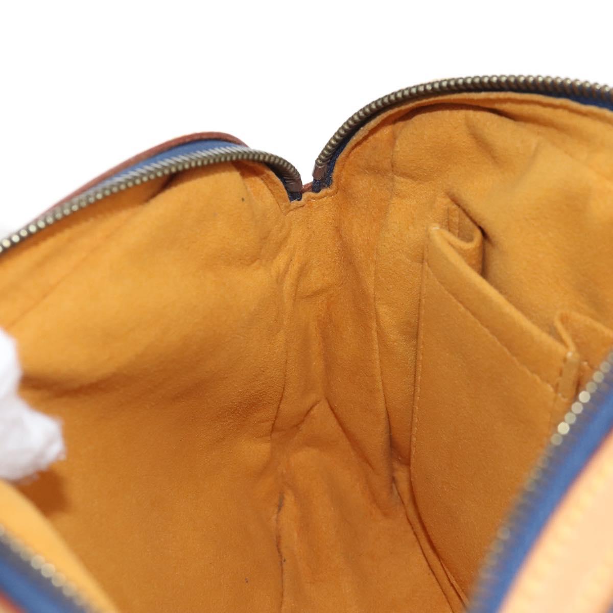 LOUIS VUITTON Monogram Denim Bum Bag Body Bag Blue M95347 LV Auth 210202V