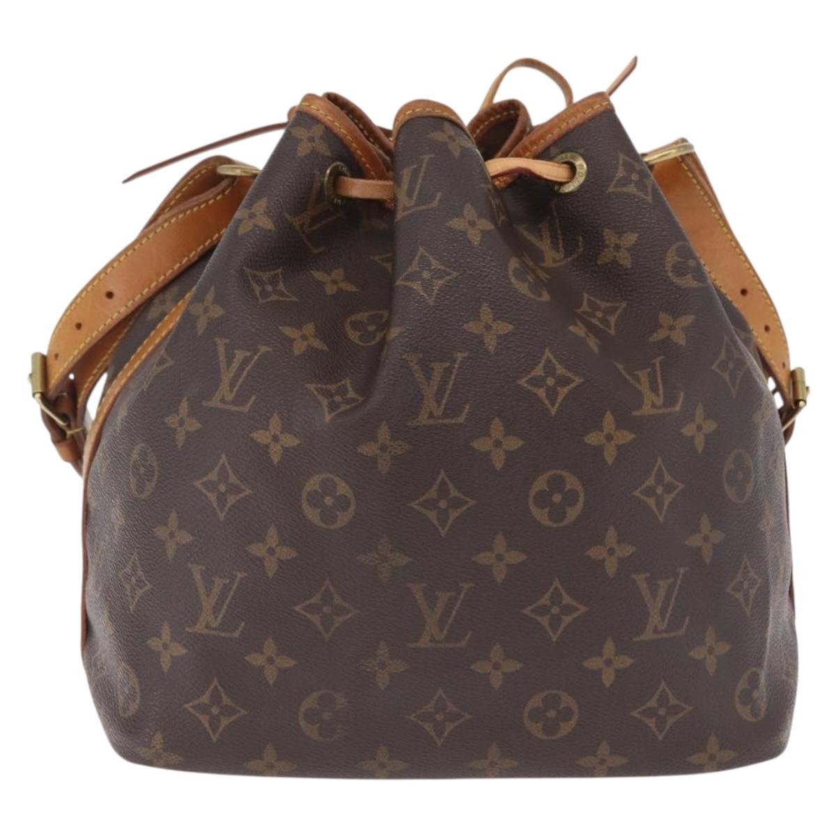 LOUIS VUITTON Monogram Petit Noe Shoulder Bag M42226 LV Auth 210217