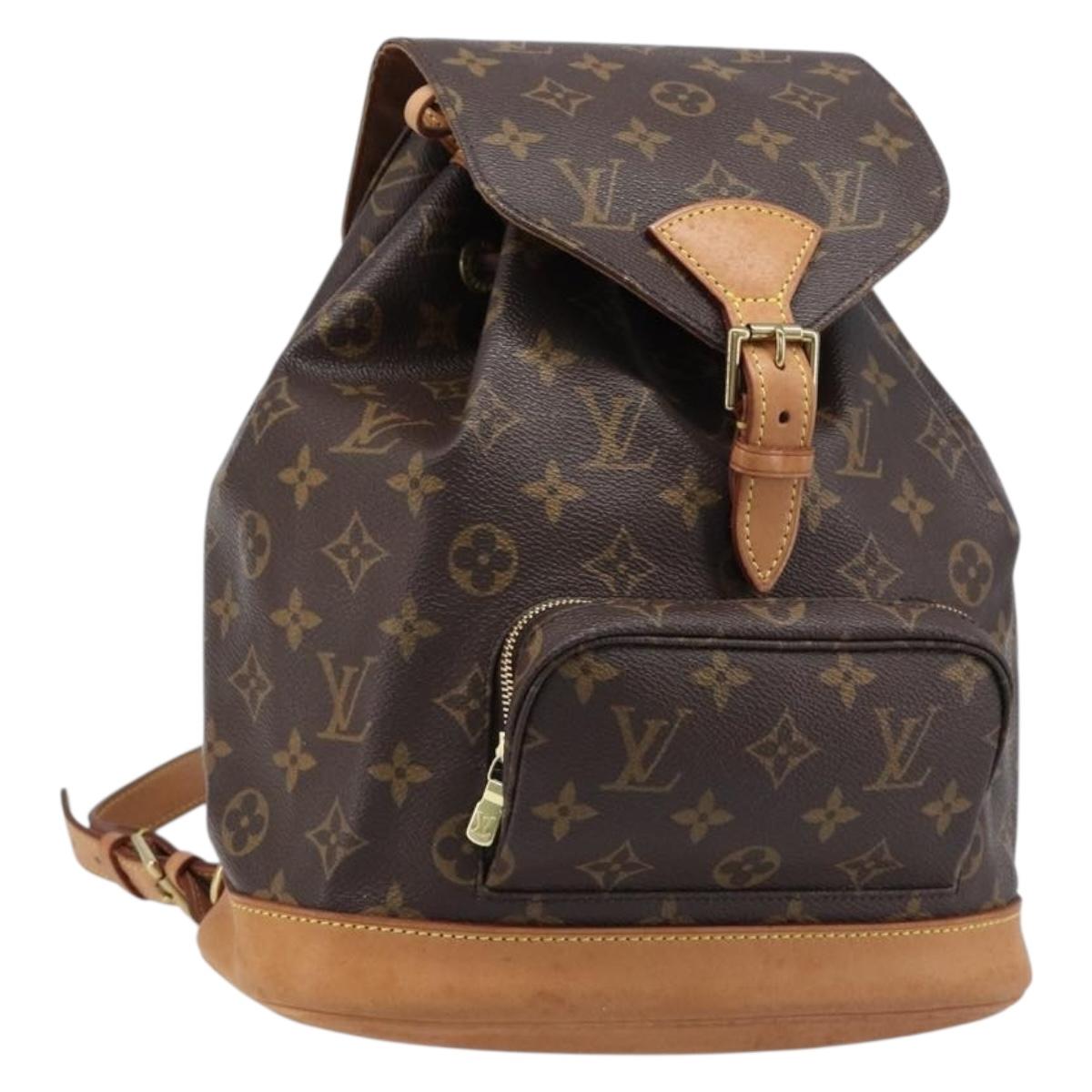LOUIS VUITTON Monogram Montsouris MM Backpack M51136 LV Auth 210228A
