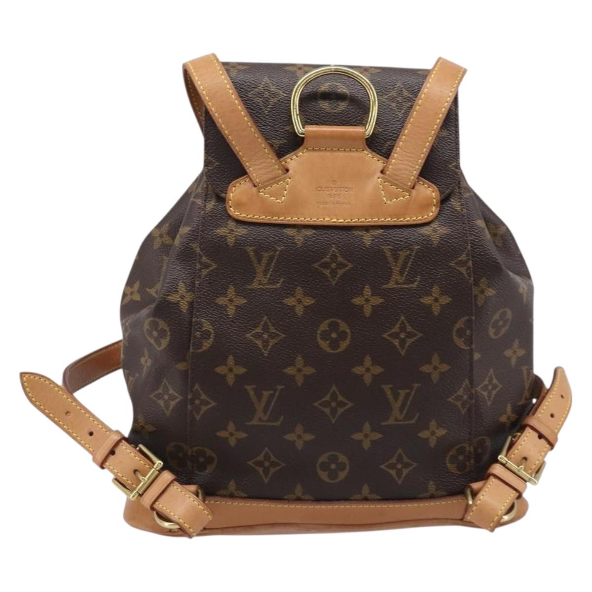 LOUIS VUITTON Monogram Montsouris MM Backpack M51136 LV Auth 210228A