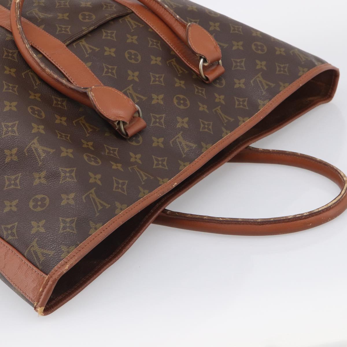 LOUIS VUITTON Monogram Sack Weekend GM Tote Bag M42420 LV Auth 210232