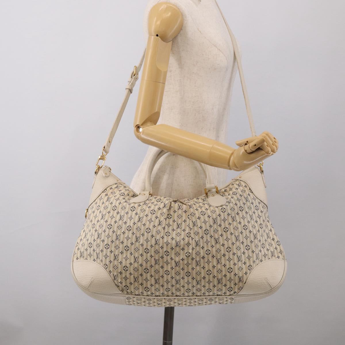 LOUIS VUITTON Monogram Mini Lin Croisette Marina GM Bag M95492 LV Auth 210236A