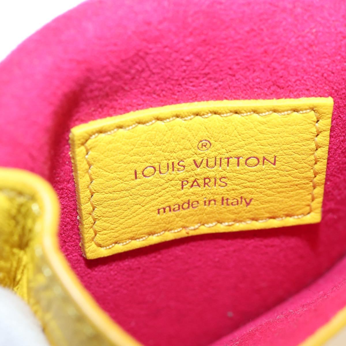 LOUIS VUITTON Utility Cross Body Bag Leather Yellow M58652 LV Auth 210243V