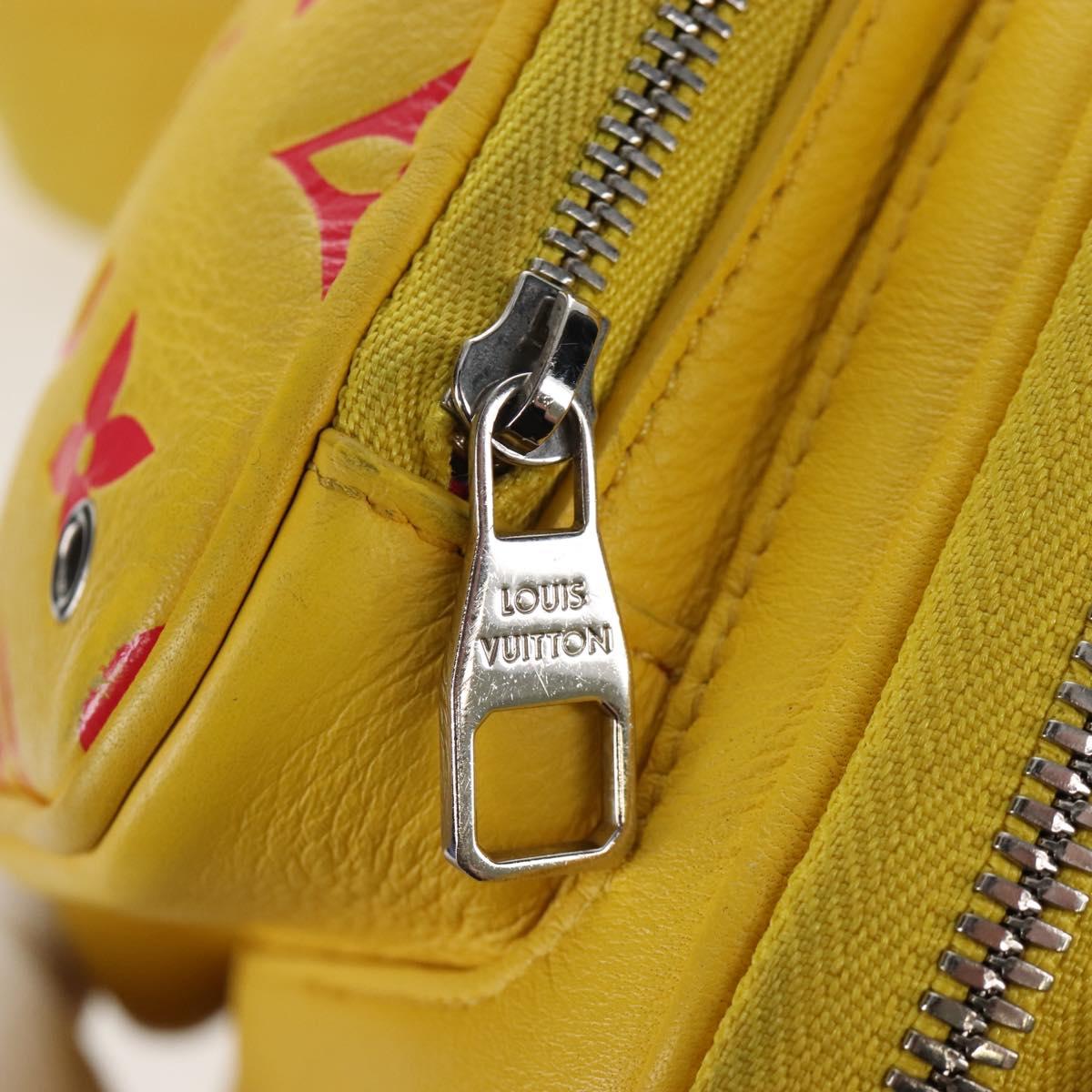 LOUIS VUITTON Utility Cross Body Bag Leather Yellow M58652 LV Auth 210243V