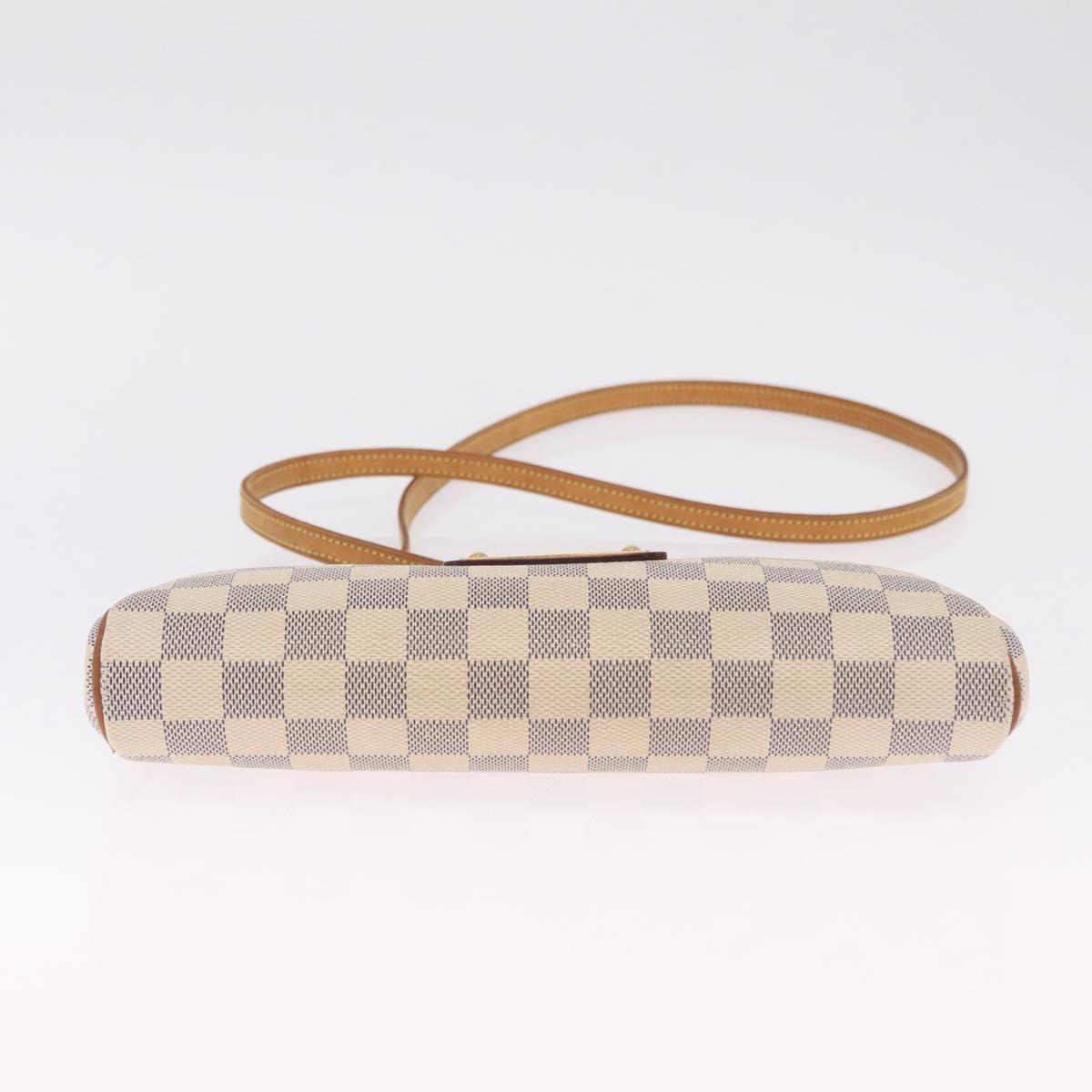 LOUIS VUITTON Damier Azur Eva Shoulder Bag 2way N55214 LV Auth 210254A