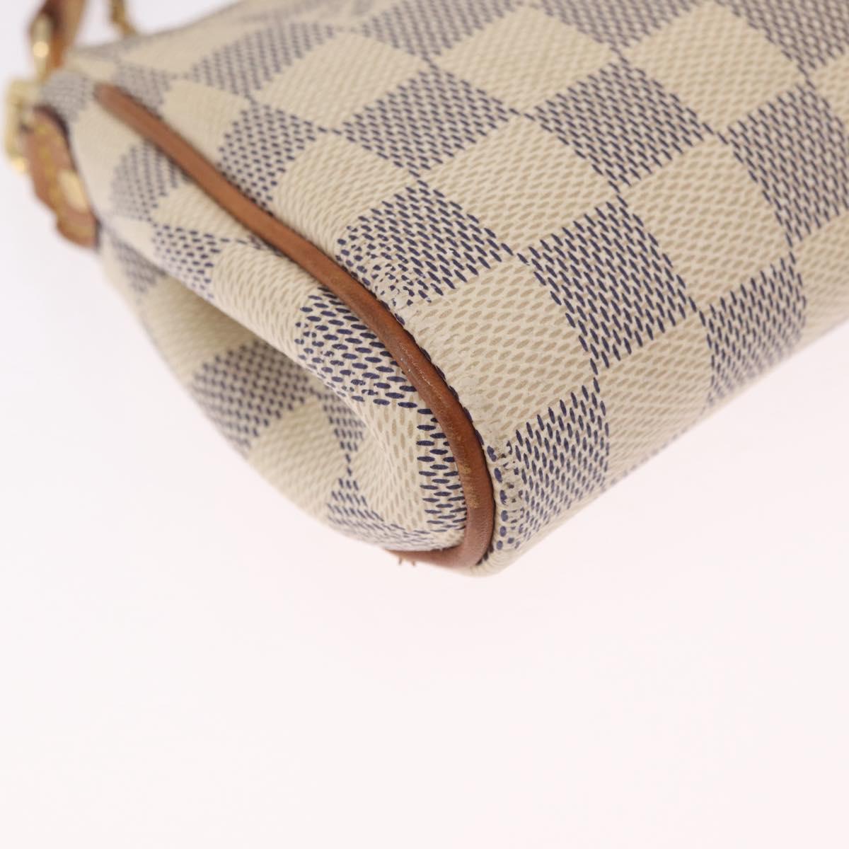LOUIS VUITTON Damier Azur Eva Shoulder Bag 2way N55214 LV Auth 210254A
