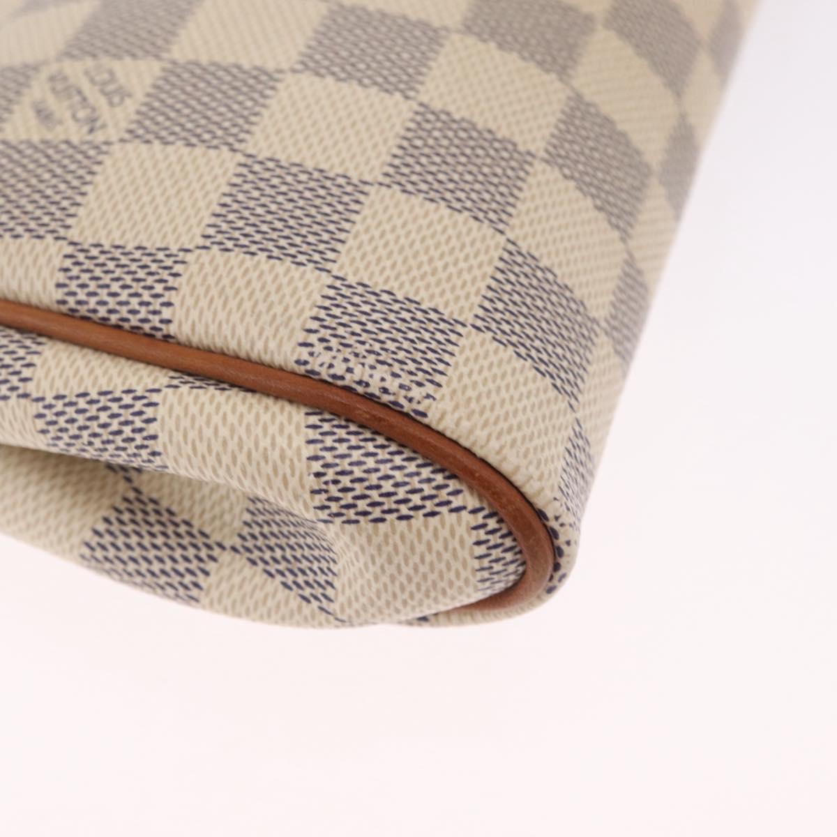 LOUIS VUITTON Damier Azur Eva Shoulder Bag 2way N55214 LV Auth 210254A