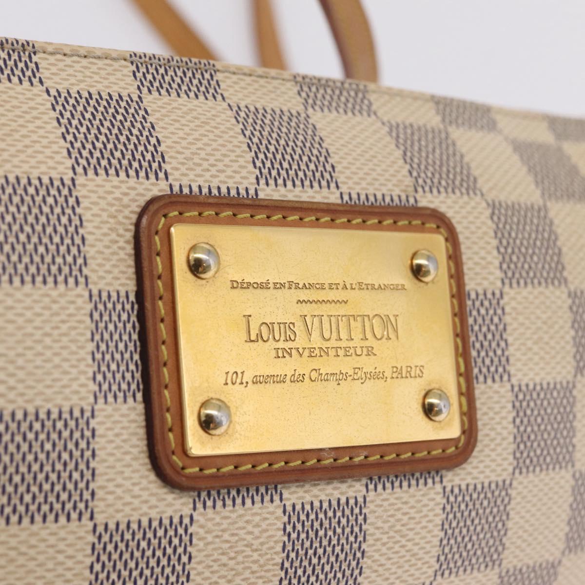 LOUIS VUITTON Damier Azur Eva Shoulder Bag 2way N55214 LV Auth 210254A