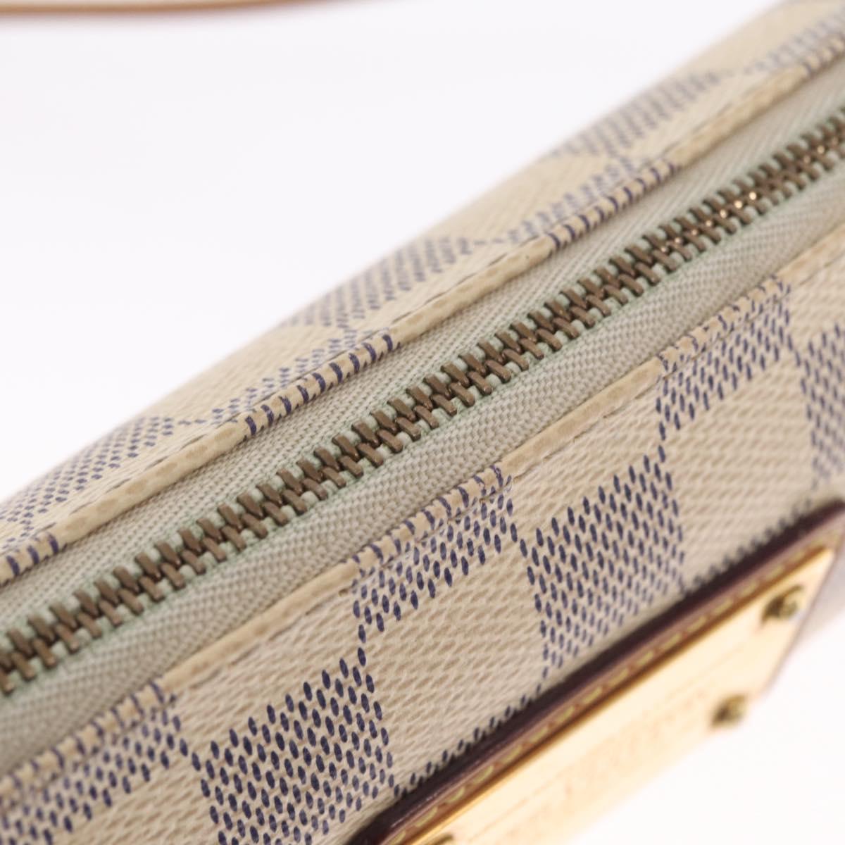 LOUIS VUITTON Damier Azur Eva Shoulder Bag 2way N55214 LV Auth 210254A