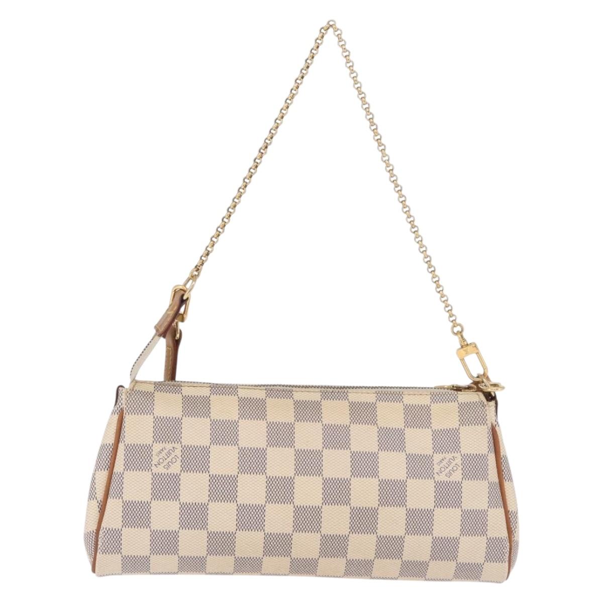 LOUIS VUITTON Damier Azur Eva Shoulder Bag 2way N55214 LV Auth 210254A