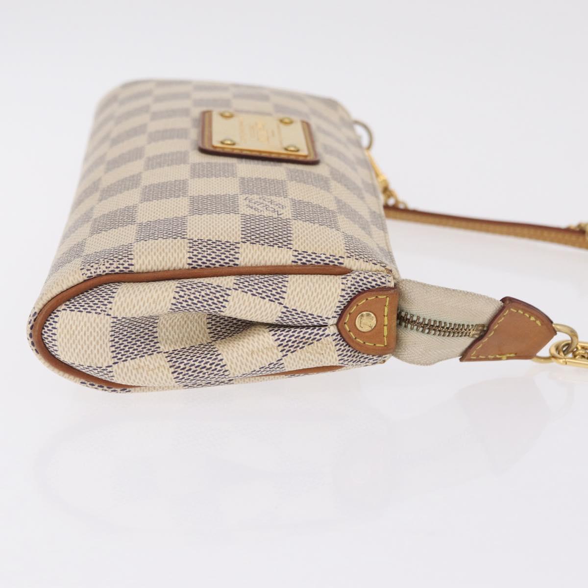 LOUIS VUITTON Damier Azur Eva Shoulder Bag 2way N55214 LV Auth 210254A