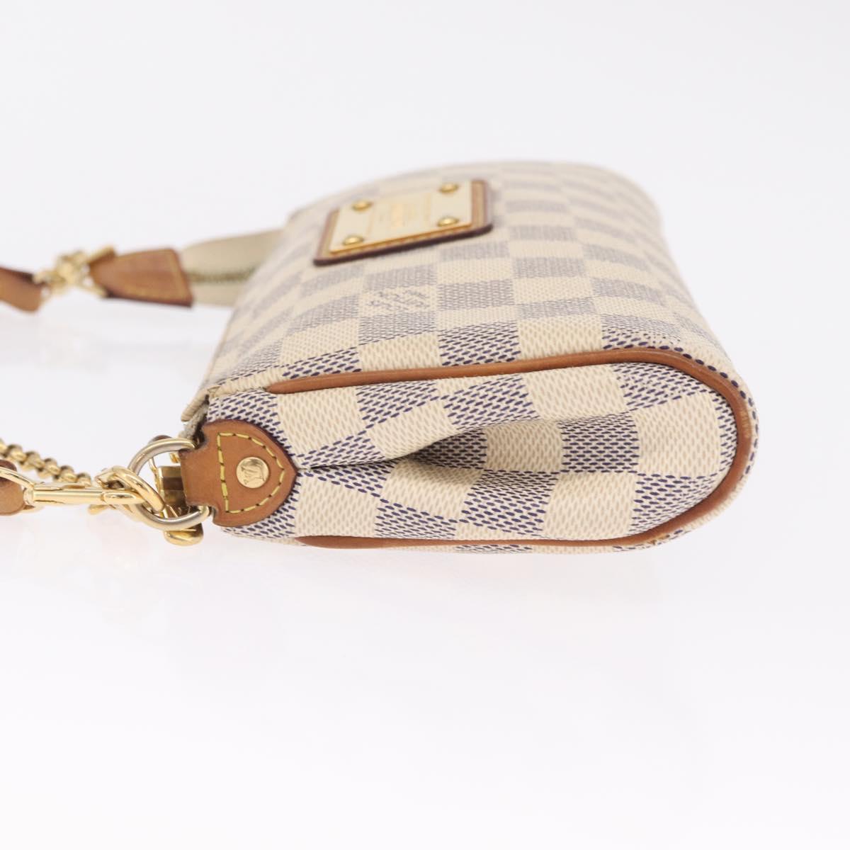 LOUIS VUITTON Damier Azur Eva Shoulder Bag 2way N55214 LV Auth 210254A