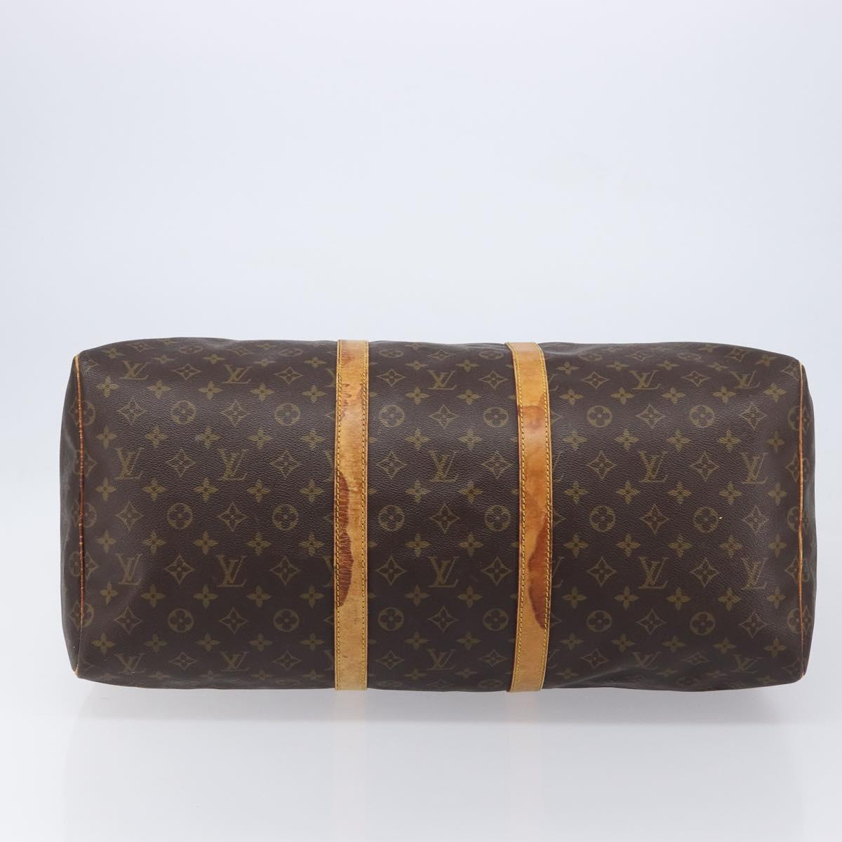 LOUIS VUITTON Monogram Keepall 60 Boston Bag M41422 LV Auth 210276