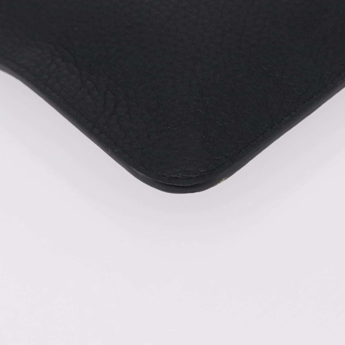 LOUIS VUITTON Cabalite Pouch Leather Black Silver LV Auth 210280A