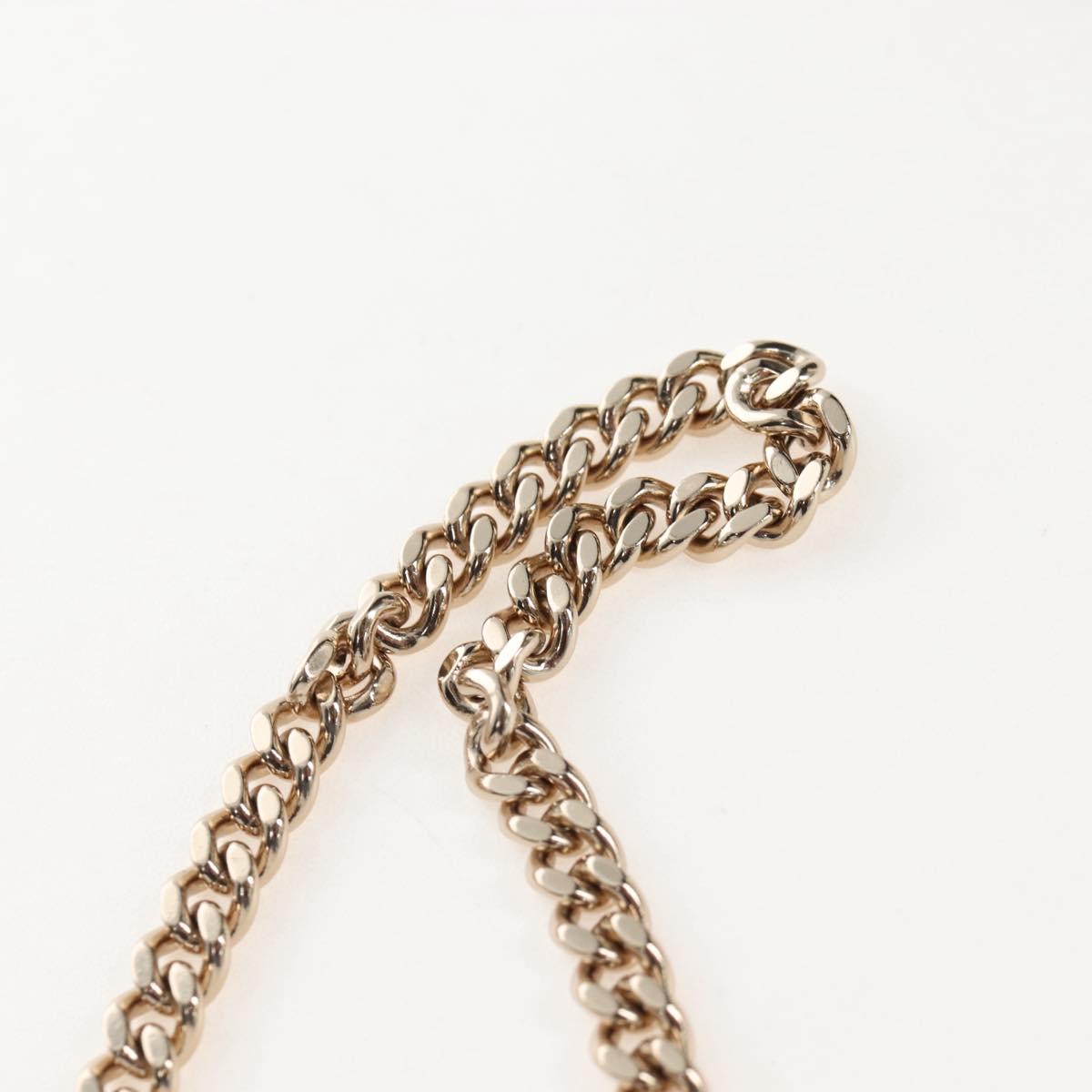 Chloe Chain Arlene Shoulder Bag Leather 2way Black Gold Auth 210301V