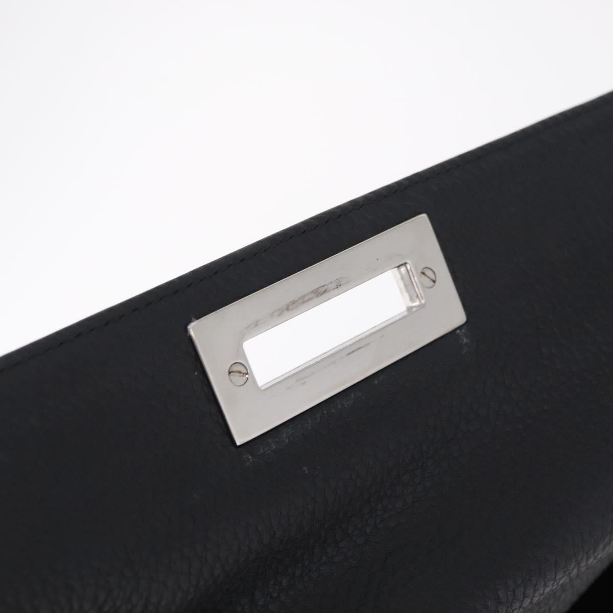Salvatore Ferragamo Sofia Gancini Bag Leather 2way Black Silver Auth 210322V