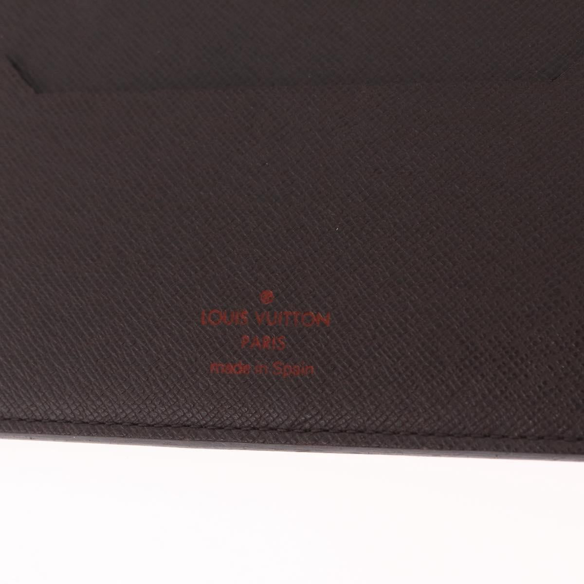 LOUIS VUITTON Damier Ebene Agenda Bureau Day Planner Cover R20702 Auth 210330A