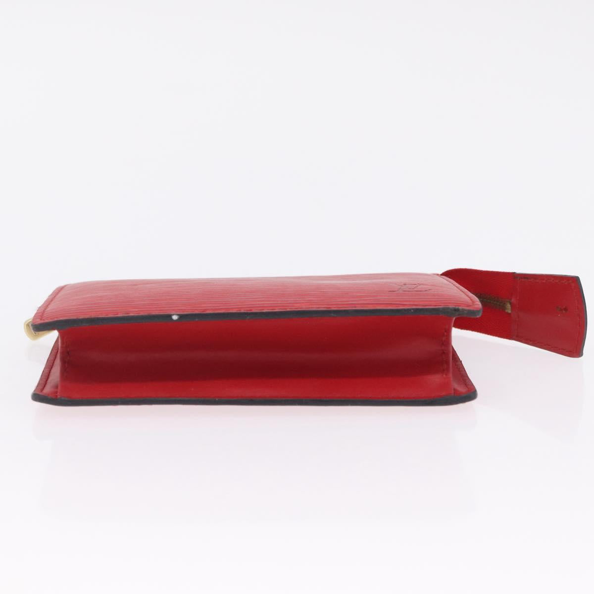 LOUIS VUITTON Epi Poche Toilette 15 Pouch Red LV Auth 210333