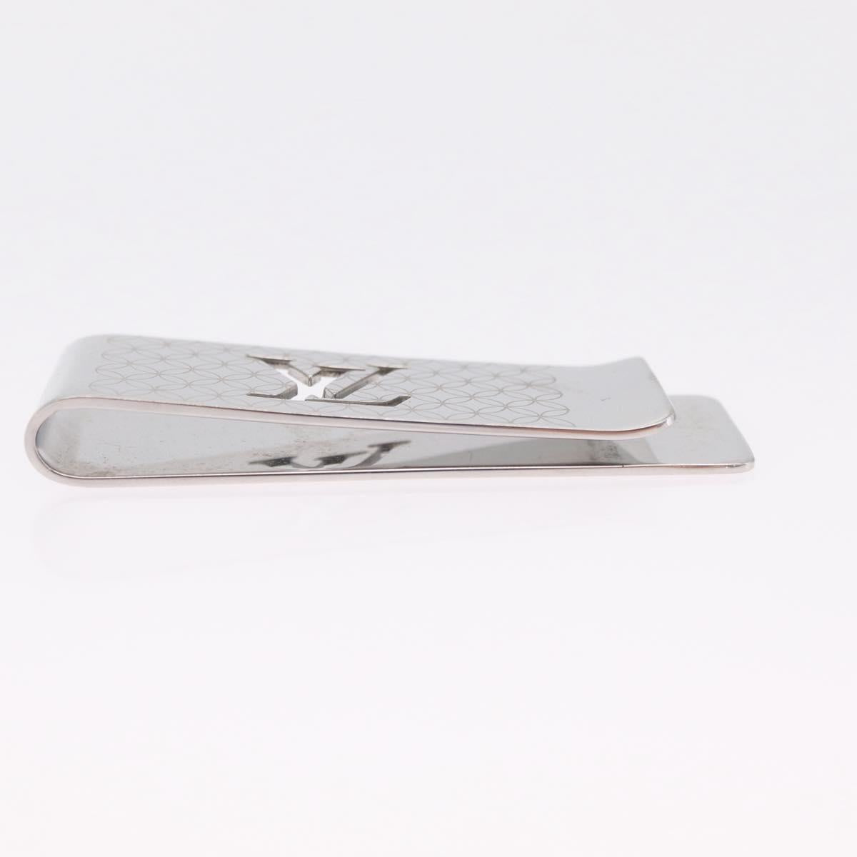 LOUIS VUITTON Pans Billets Champs Elysees Money Clip Silver M65041 Auth 210336A