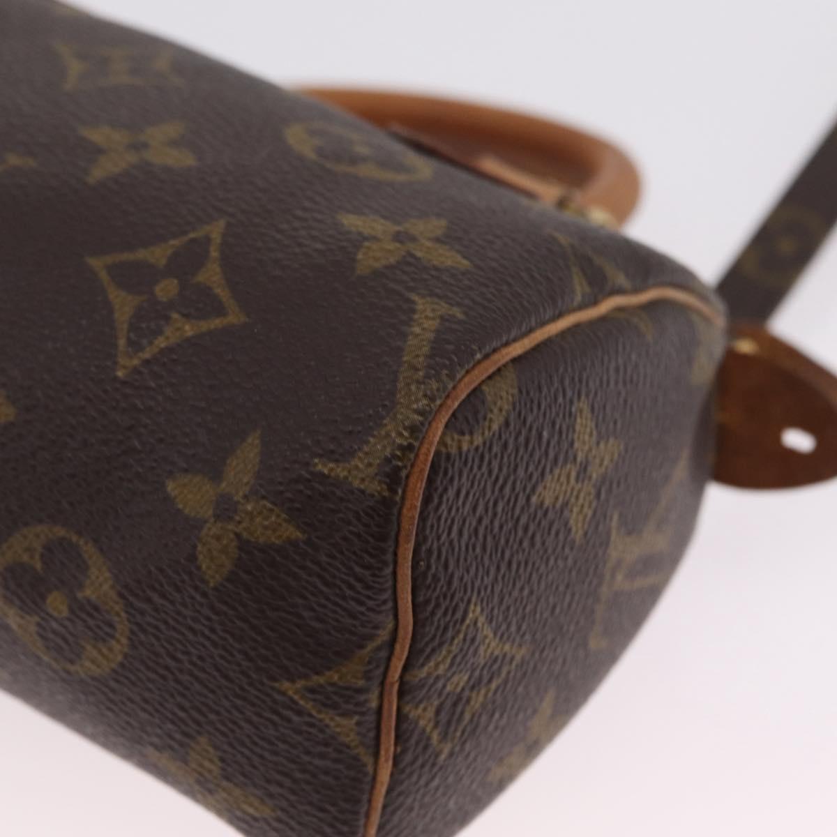 LOUIS VUITTON Monogram Mini Speedy Hand Bag M41534 LV Auth 210337