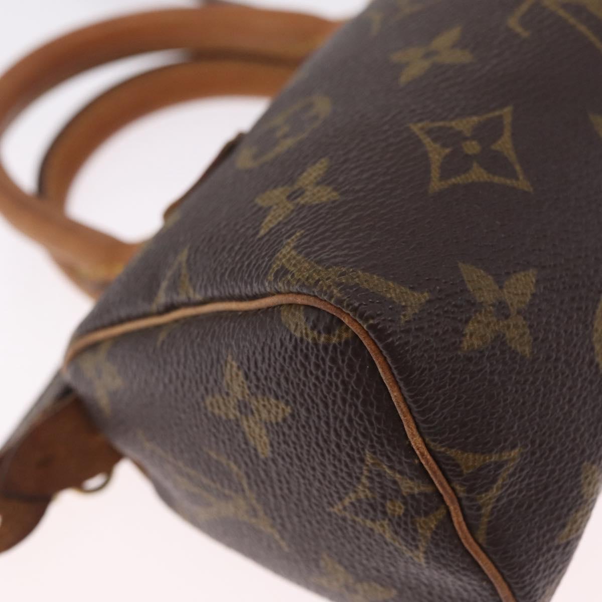 LOUIS VUITTON Monogram Mini Speedy Hand Bag M41534 LV Auth 210337