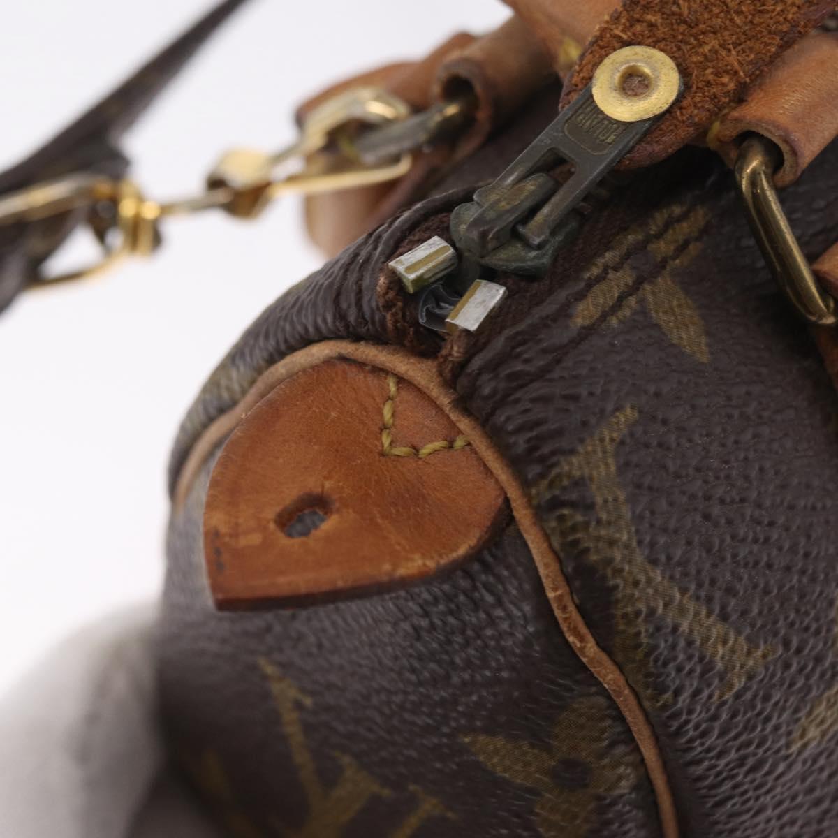 LOUIS VUITTON Monogram Mini Speedy Hand Bag M41534 LV Auth 210337