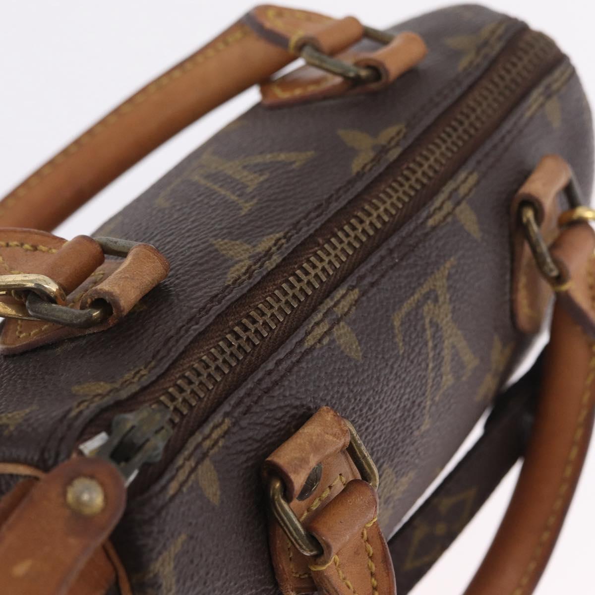 LOUIS VUITTON Monogram Mini Speedy Hand Bag M41534 LV Auth 210337