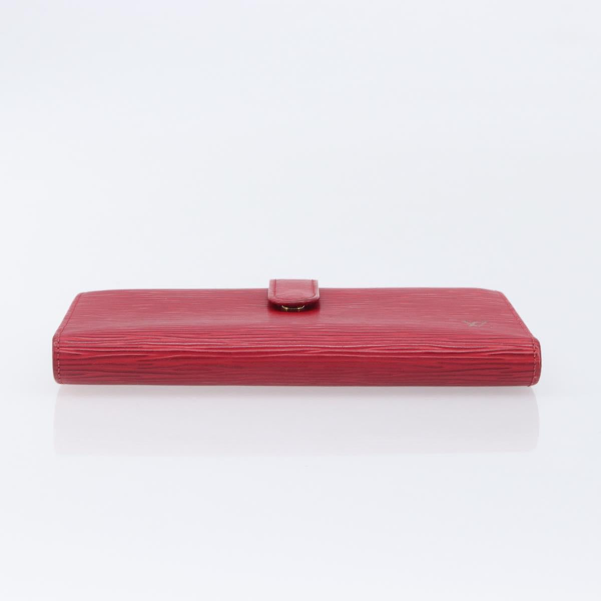 LOUIS VUITTON Epi Continental Viennois Long Wallet Red M63257 LV Auth 210340A