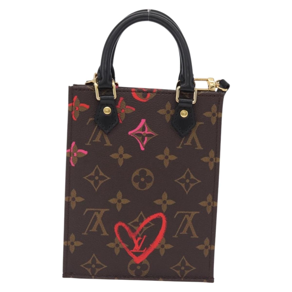 LOUIS VUITTON Monogram Fall in Love Petit Sac Plat 2way M80839 Auth 210364SAM