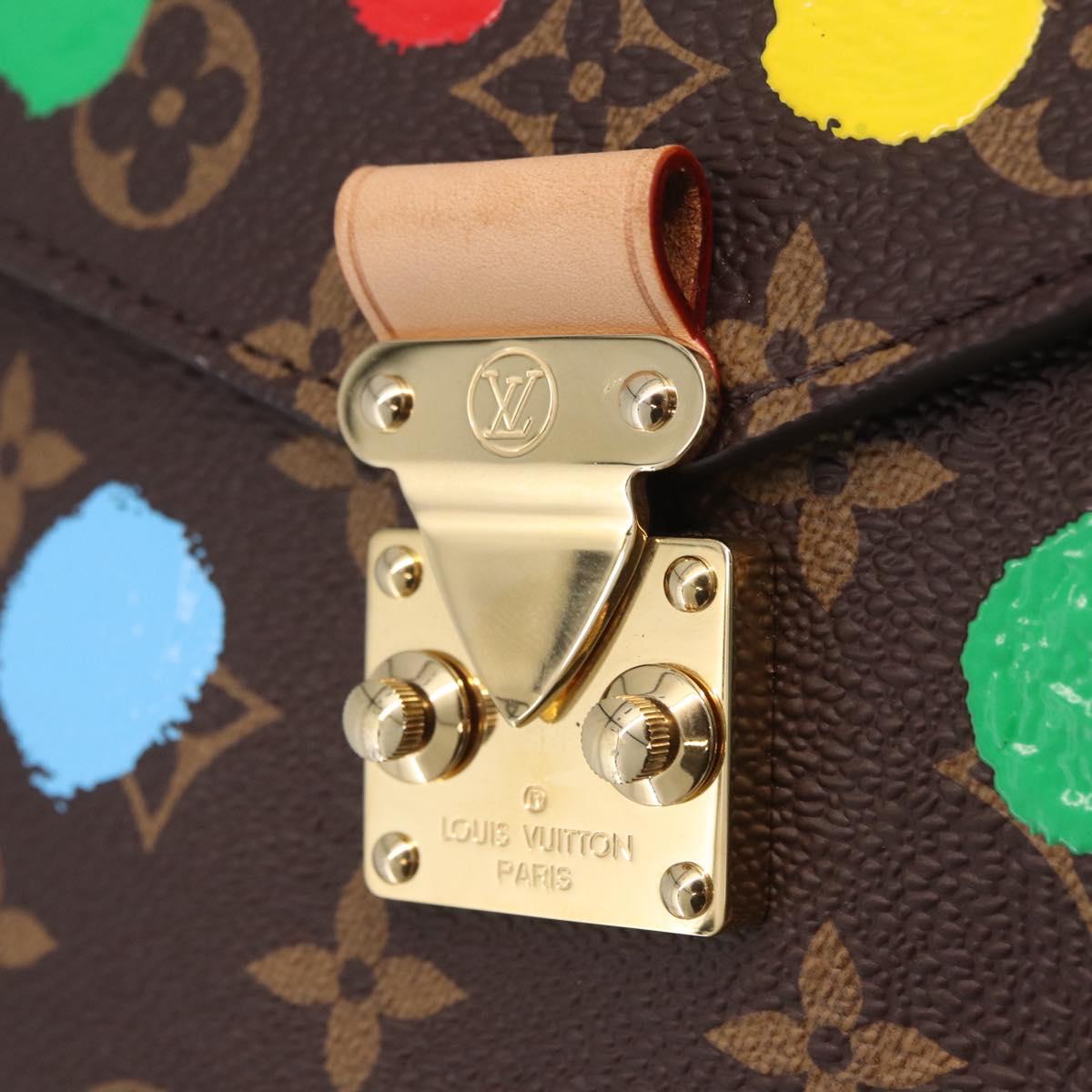 LOUIS VUITTON Monogram LVxYK Pochette Metis MM Hand Bag M46384 LV Auth 210366SAM