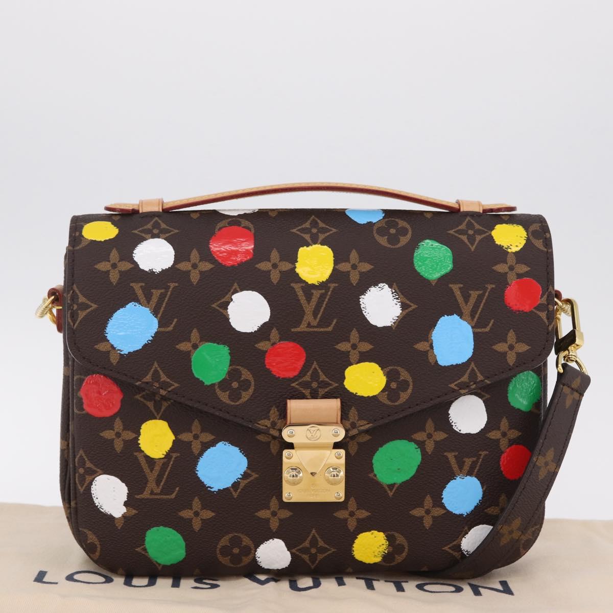 LOUIS VUITTON Monogram LVxYK Pochette Metis MM Hand Bag M46384 LV Auth 210366SAM