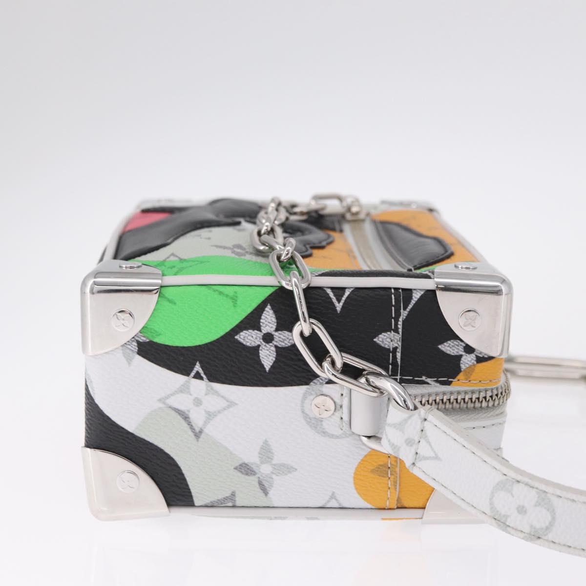 LOUIS VUITTON Monogram LV Portrait Mini Soft Trunk White M23144 Auth 210367SAM