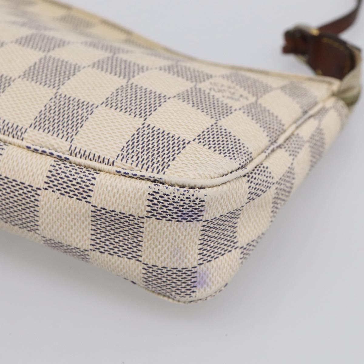 LOUIS VUITTON Damier Azur Pochette Accessoires Pouch N51986 LV Auth 210369