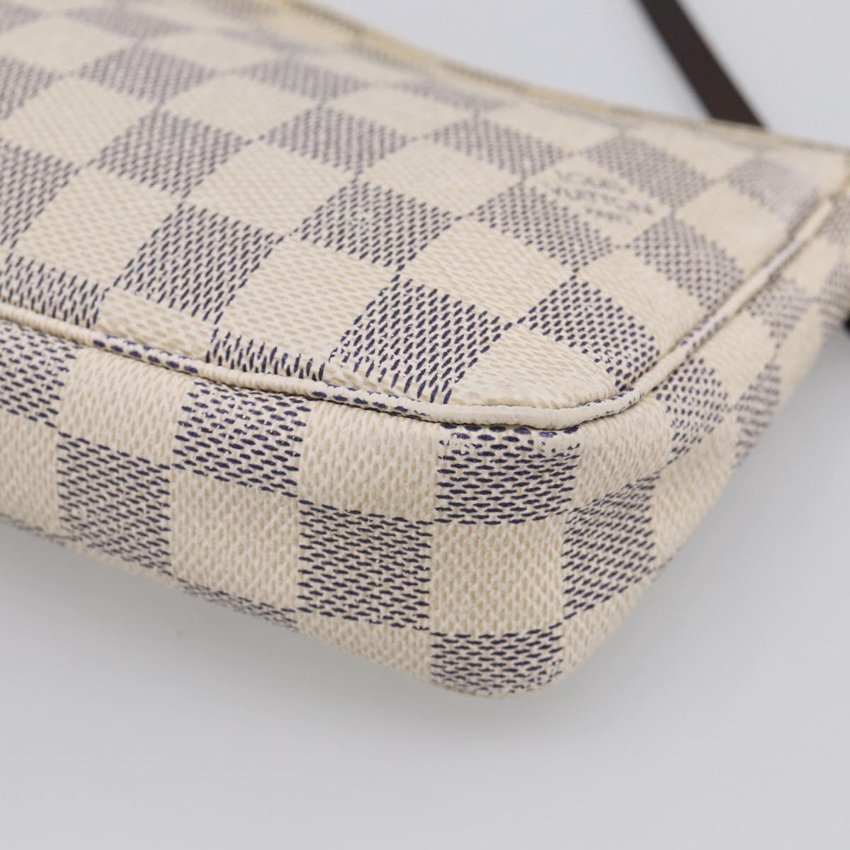 LOUIS VUITTON Damier Azur Pochette Accessoires Pouch N51986 LV Auth 210369