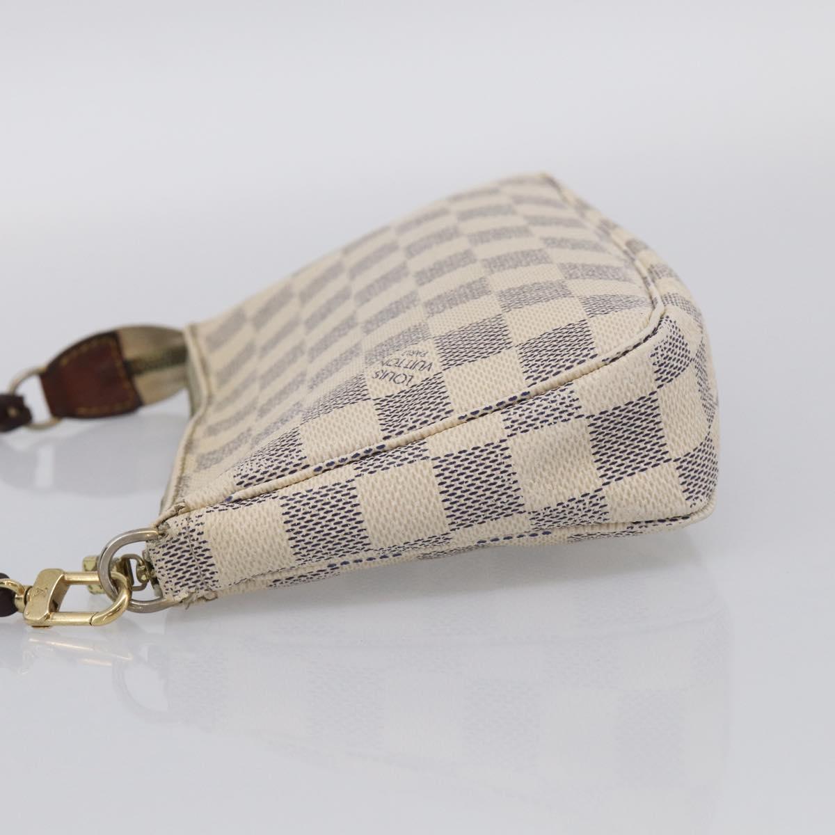 LOUIS VUITTON Damier Azur Pochette Accessoires Pouch N51986 LV Auth 210369